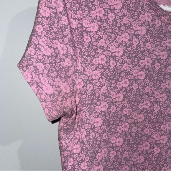 Medium Pink Floral Gap Shirt Top Blouse - Picture 4 of 8